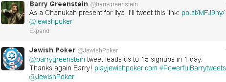 Barry Greenstein Tweet