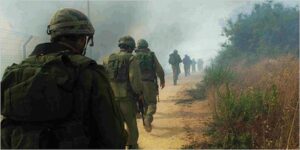 IDF soldiers marching