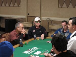 Steve playing in the WSOP Main Event