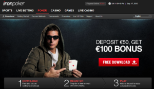 Iron Poker welcome bonus