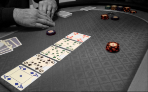 cards at poker table