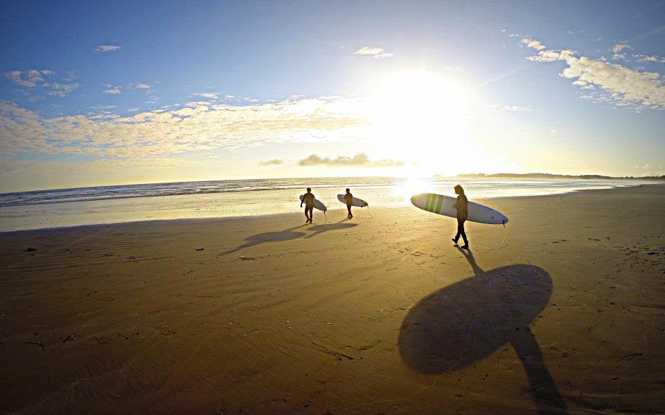 Arthur Crowson surfing