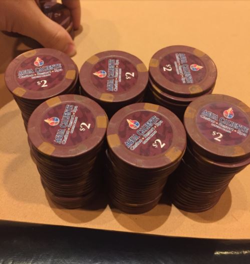 Agua Cliente poker chips