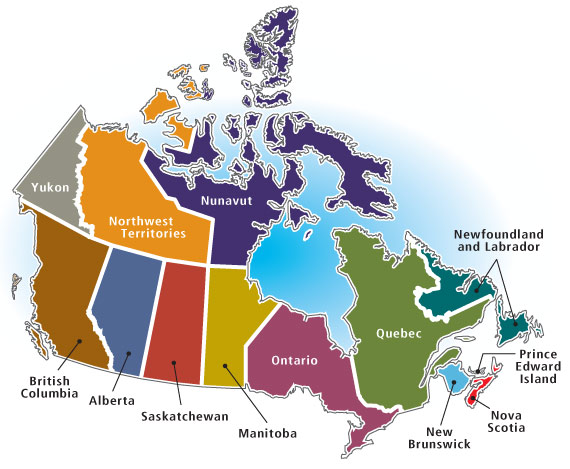 Canadian provinces