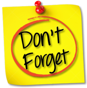 dont forget