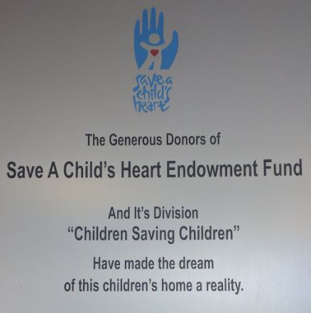 Save A Child's Heart Plaque