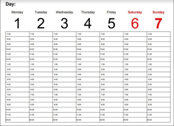 Poker Study Timetable