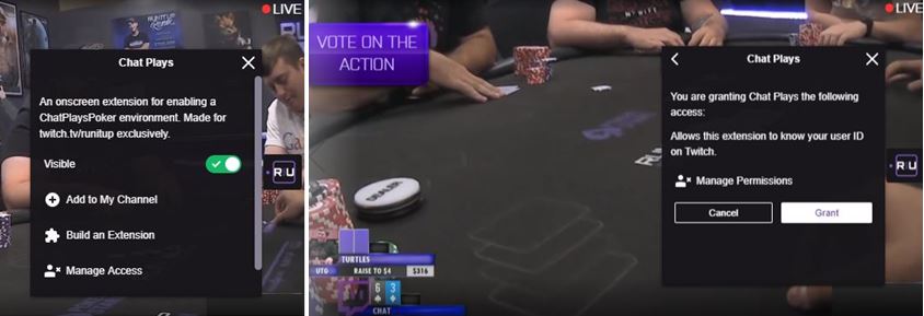 Chat Plays Poker extension