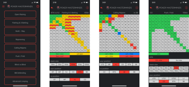 Preflop Advantage Range Screenshots