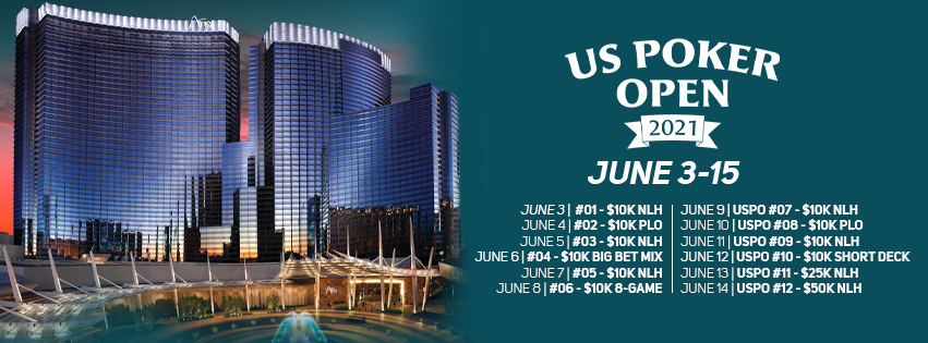 2021 U.S. Poker Open schedule