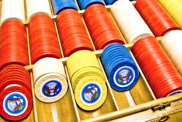 President Truman poker chips