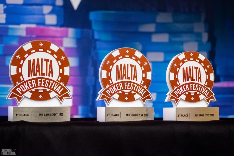 Malta Poker Festival trophies