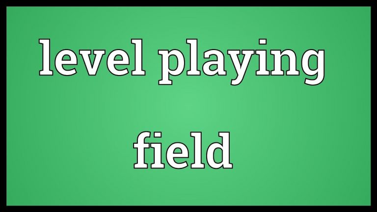 level playing field