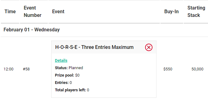 PokerStars HORSE