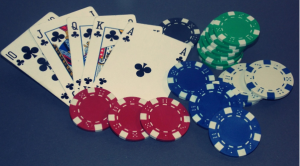 poker cards and chips