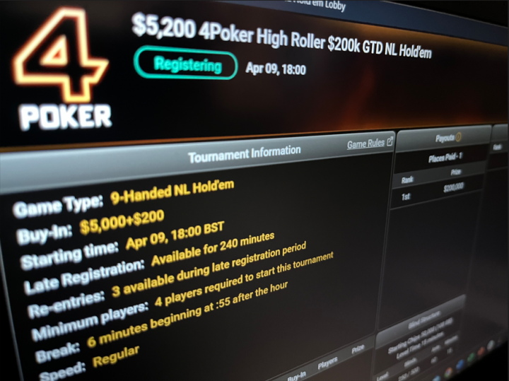 4Poker High Roller