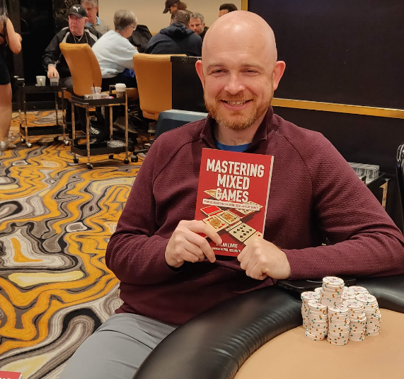 Dylan Linde with book