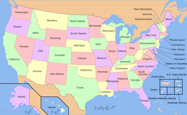 USA map