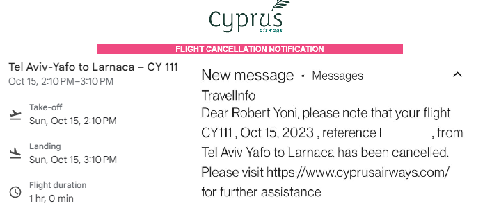 cyprus cancelled