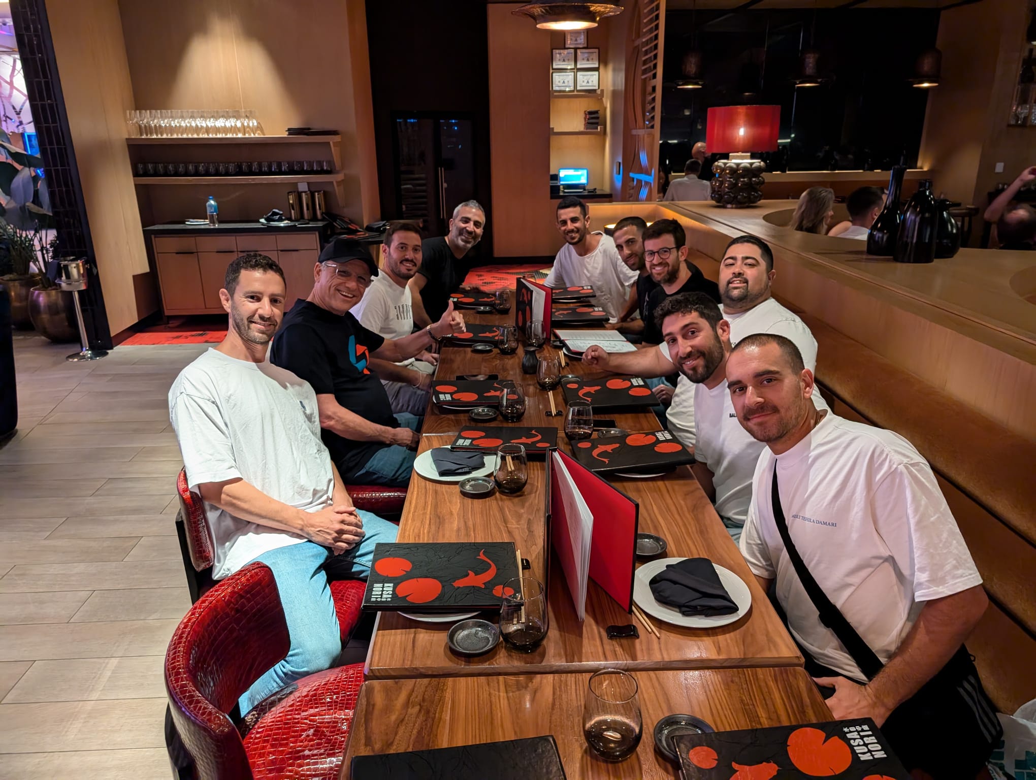 Eli Elezra group Israeli dinner