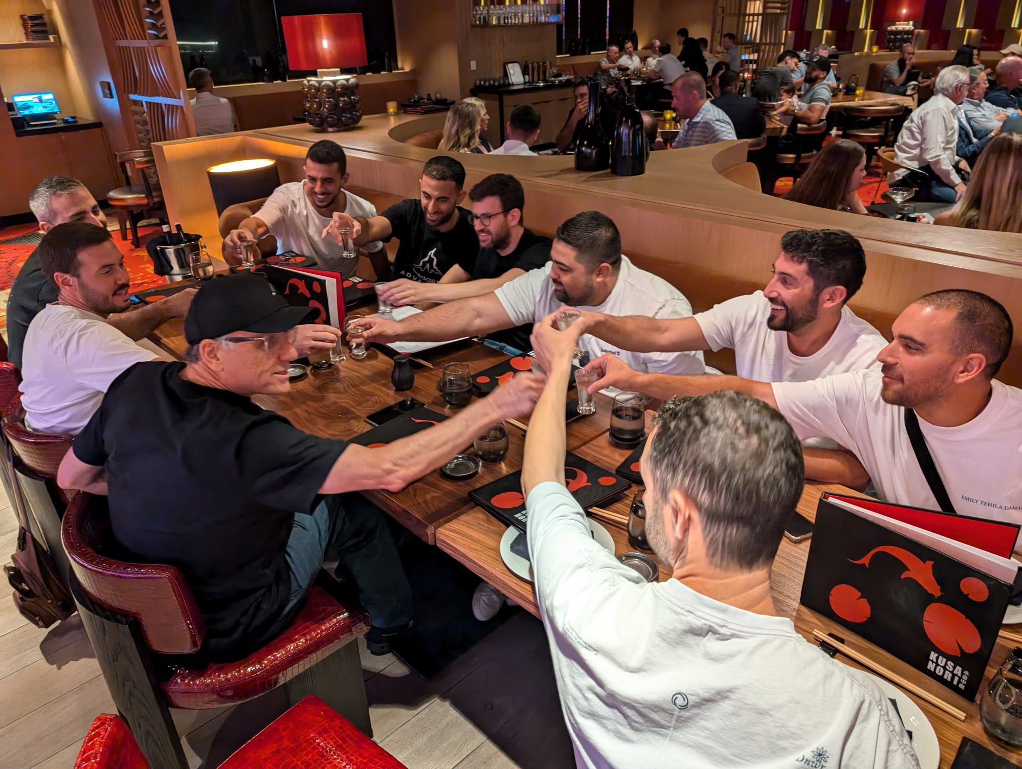 Eli Elezra group Israeli dinner