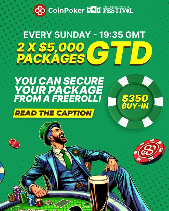 Irish Poker Festival CoinPoker freeroll