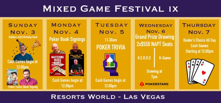 Mixed Game Festival IX schedule