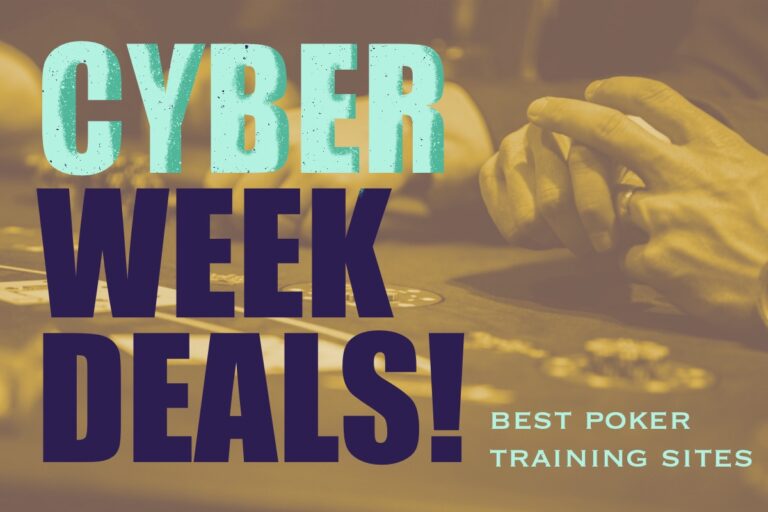 Cyber week deals poker training