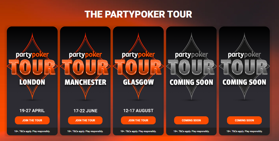 partypoker tour stops