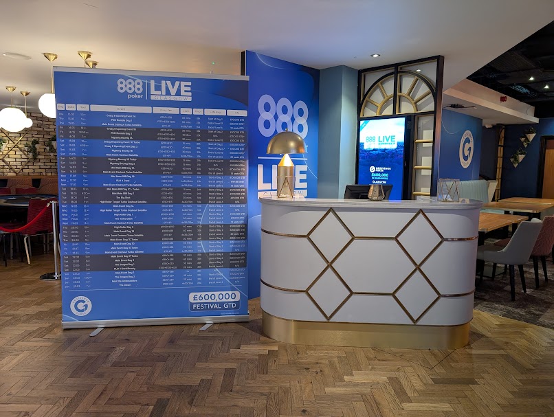 888poker LIVE Glasgow schedule