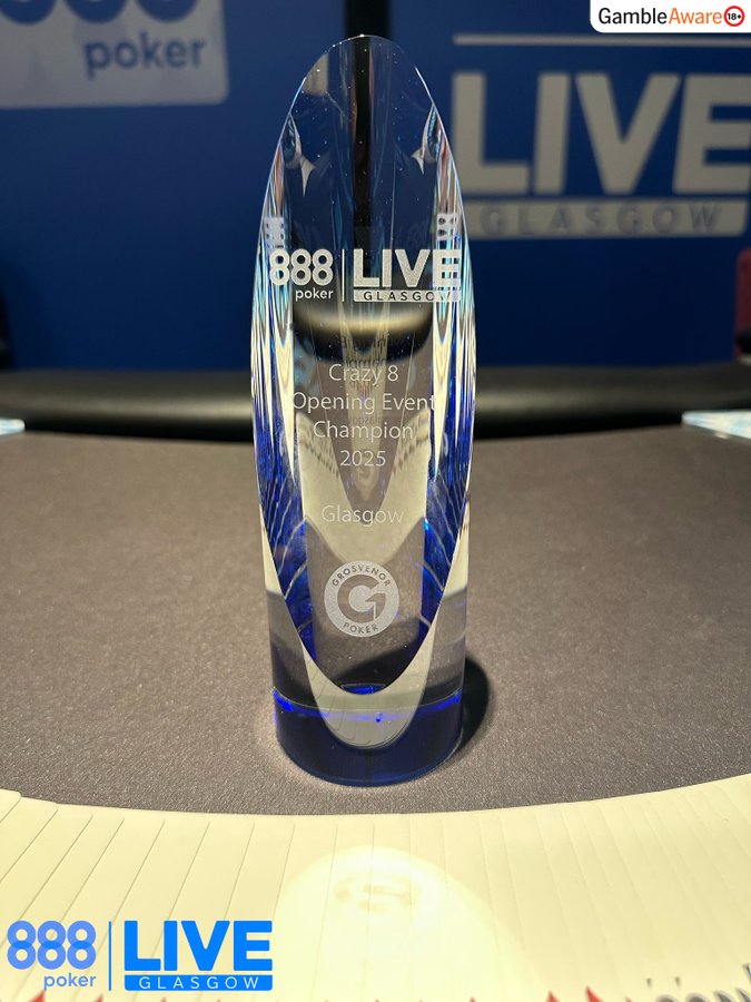 888poker LIVE side event trophy