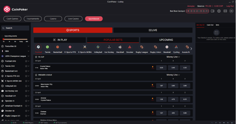 CoinPoker Sports Betting