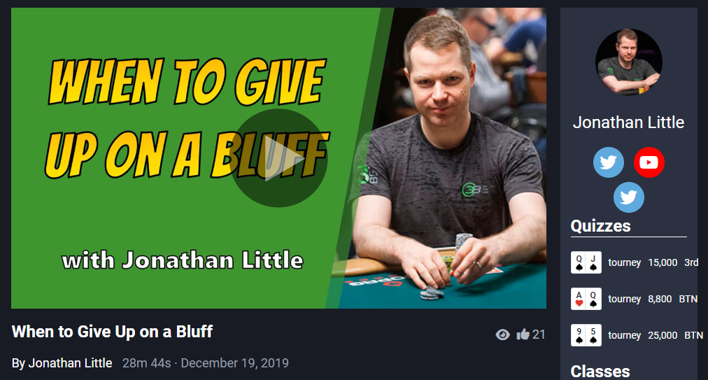 Pokercoaching.com When to Give Up on a Bluff