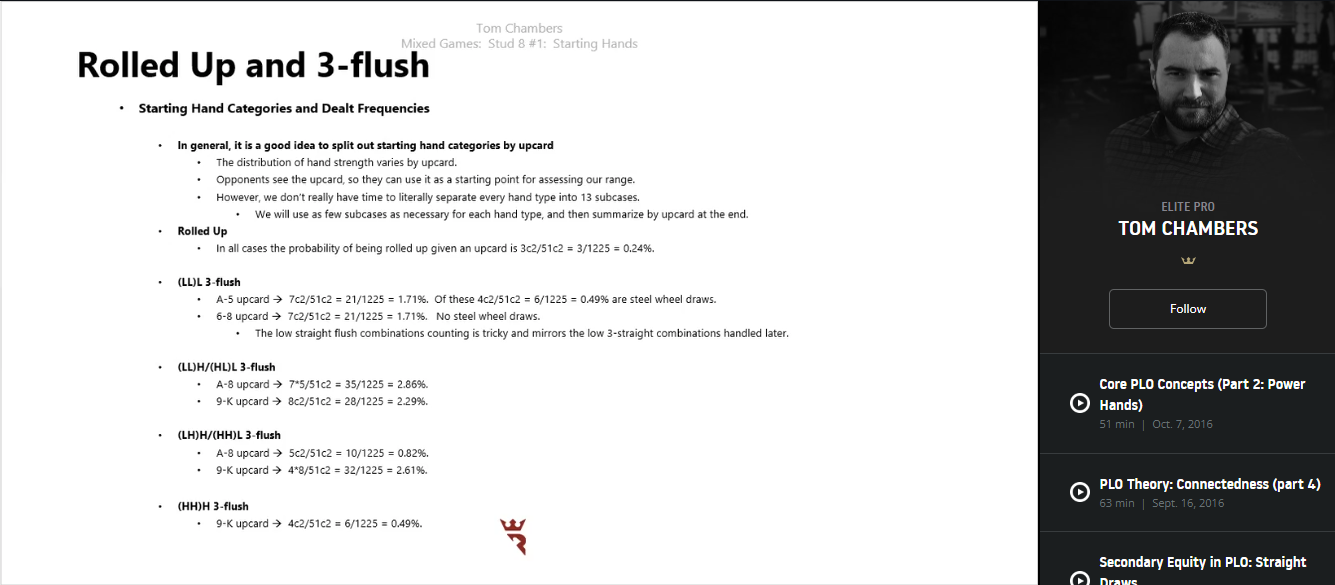 Stud 8 Starting Hands