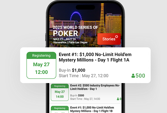 WSOP Plus app screenshot