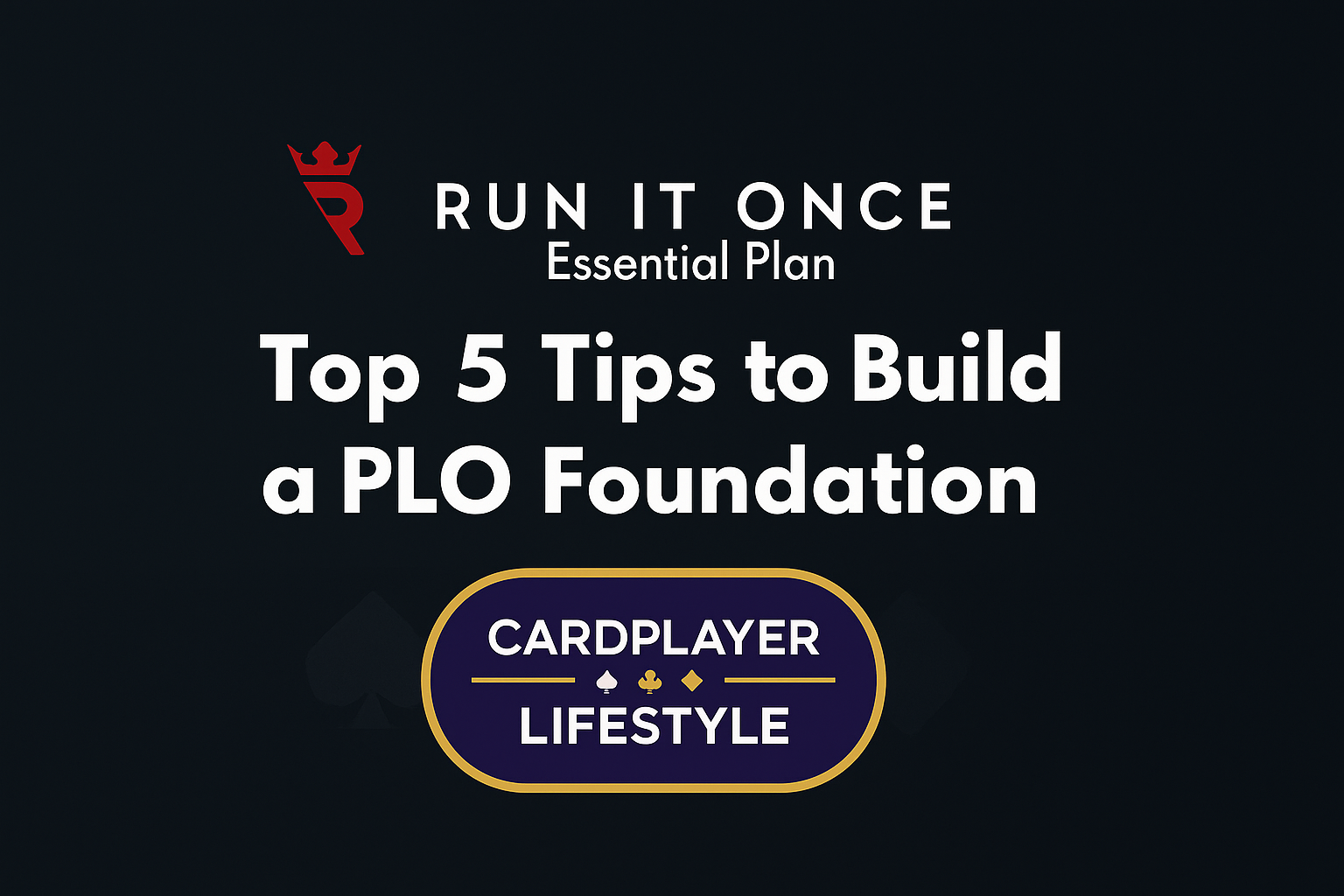 Run It Once PLO Foundation