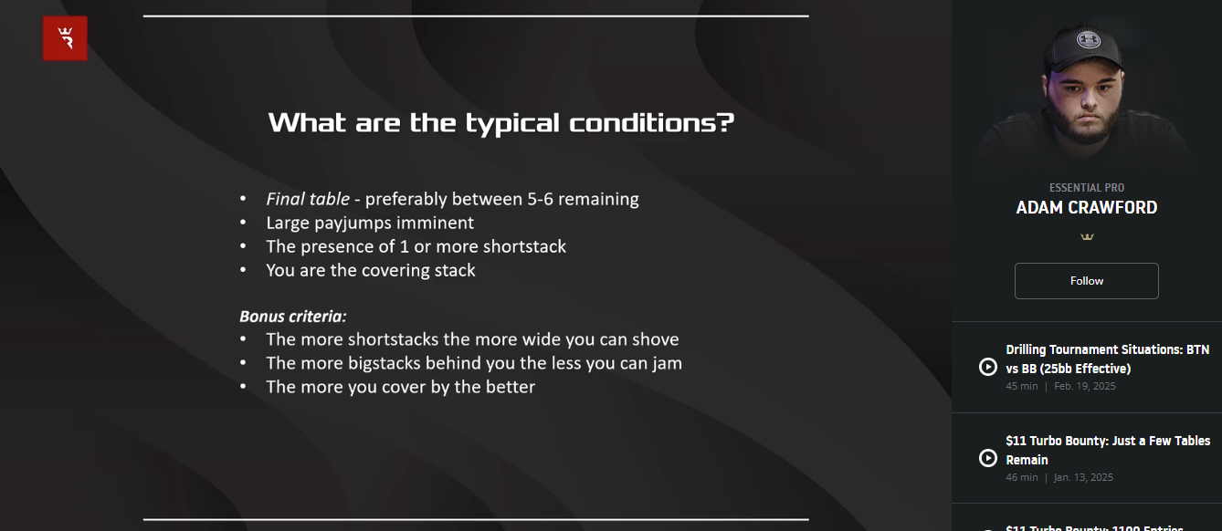 Run It Once Training Guide to making big preflop all ins