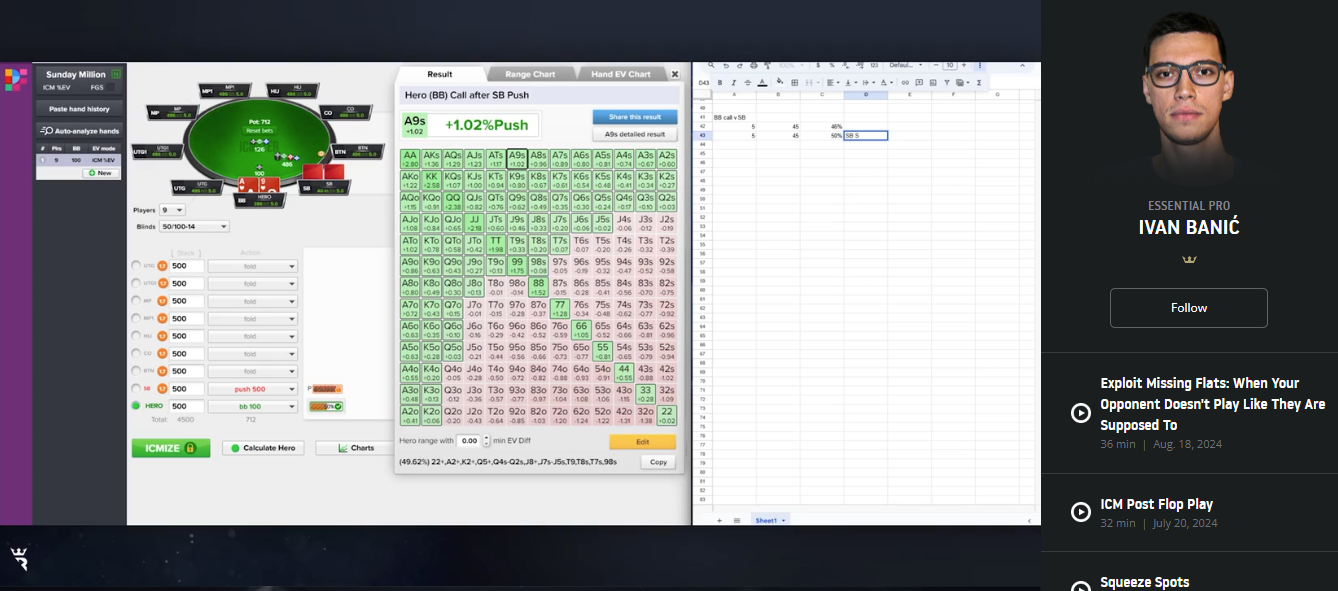 Run It Once Training How Shoving and Calling Ranges Change with Stack Size