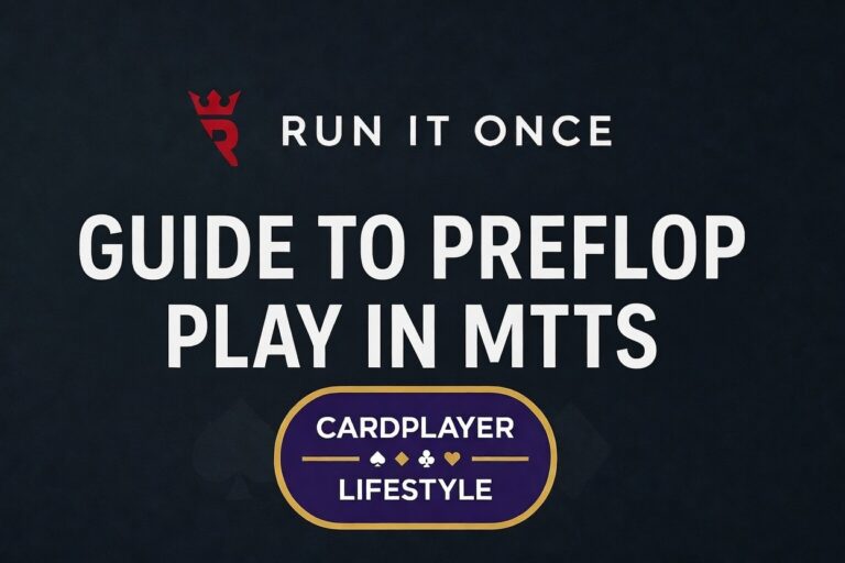 Run It Once Training Preflop Play in MTTs